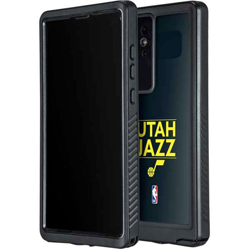 NBA Utah Jazz Standard - Black Galaxy S24 Ultra Waterproof Case