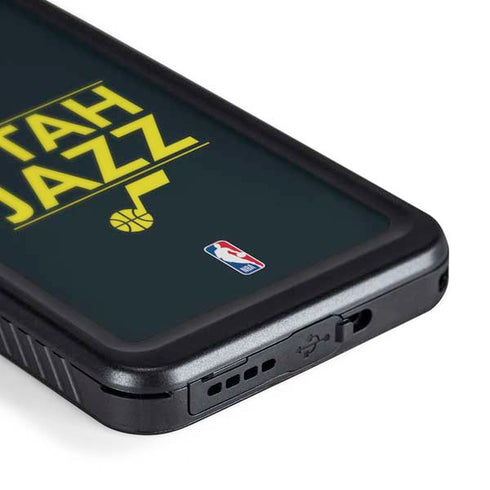 NBA Utah Jazz Standard - Black Galaxy S24 Waterproof Case