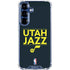 NBA Utah Jazz Standard - Black Galaxy S25 Clear Case