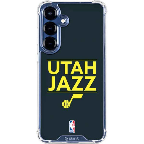NBA Utah Jazz Standard - Black Galaxy S25 Plus Clear Case