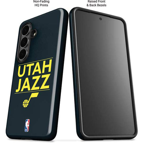 NBA Utah Jazz Standard - Black Galaxy S26 Impact Case