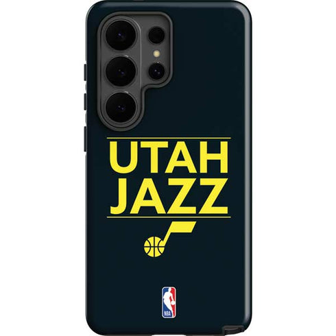NBA Utah Jazz Standard - Black Galaxy S26 Ultra Impact Case