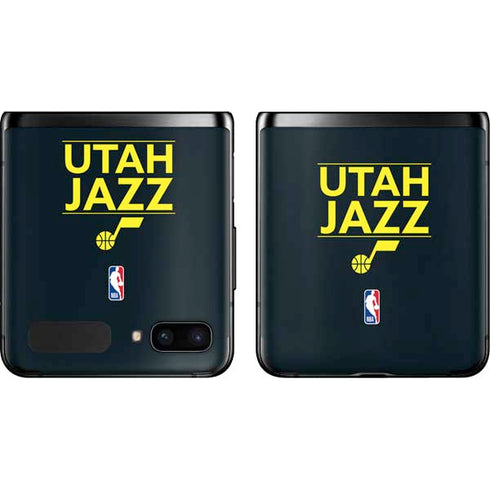 NBA Utah Jazz Standard - Black Galaxy Z Flip Skin
