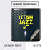 NBA Utah Jazz Standard - Black Galaxy Z Flip Skin