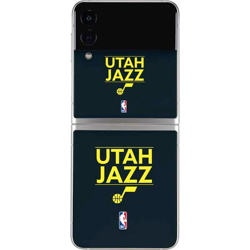 NBA Utah Jazz Standard - Black Galaxy Z Flip3 5G Skin