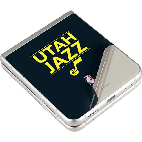 NBA Utah Jazz Standard - Black Galaxy Z Flip3 5G Skin