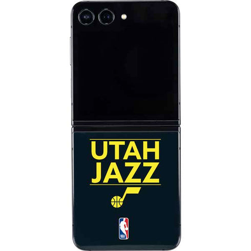 NBA Utah Jazz Standard - Black Galaxy Z Flip5 5G Skin