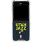 NBA Utah Jazz Standard - Black Galaxy Z Flip6 Clear Case