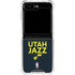 NBA Utah Jazz Standard - Black Galaxy Z Flip6 Clear Case