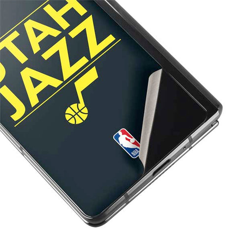 NBA Utah Jazz Standard - Black Galaxy Z Fold2 5G Skin