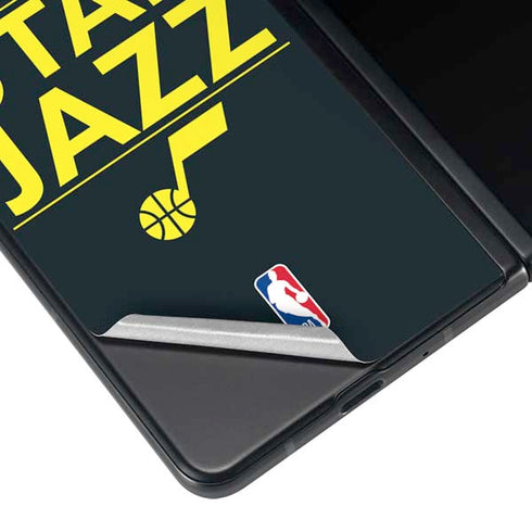 NBA Utah Jazz Standard - Black Galaxy Z Fold3 5G Skin