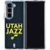 NBA Utah Jazz Standard - Black Galaxy Z Fold5 5G Clear Case