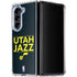 NBA Utah Jazz Standard - Black Galaxy Z Fold5 5G Clear Case