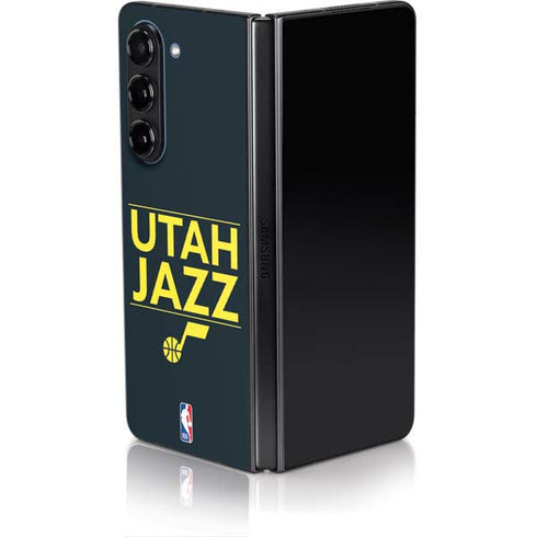 NBA Utah Jazz Standard - Black Galaxy Z Fold5 5G Skin