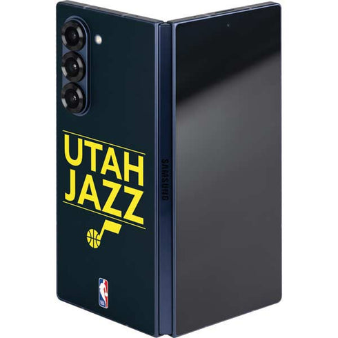 NBA Utah Jazz Standard - Black Galaxy Z Fold6 Skin