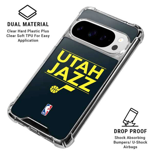 NBA Utah Jazz Standard - Black Google Pixel 10 Pro XL Clear Case