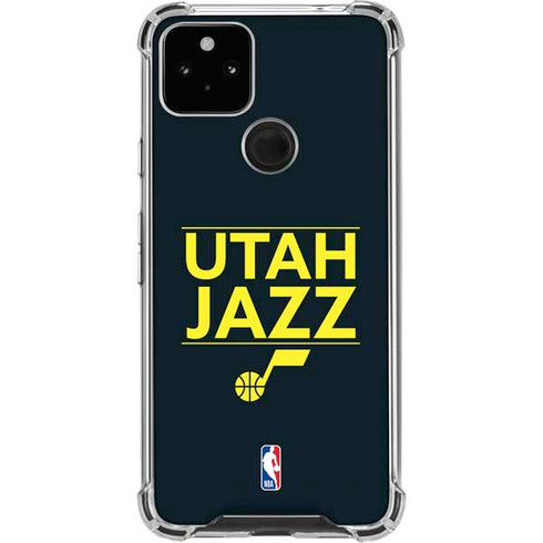 NBA Utah Jazz Standard - Black Google Pixel 5a 5G Clear Case