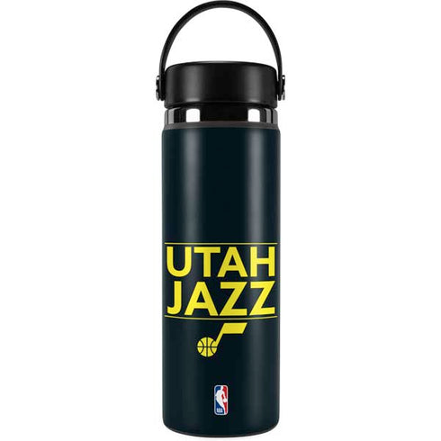 NBA Utah Jazz Standard - Black Hydro Flask 20oz Wide Mouth Skin