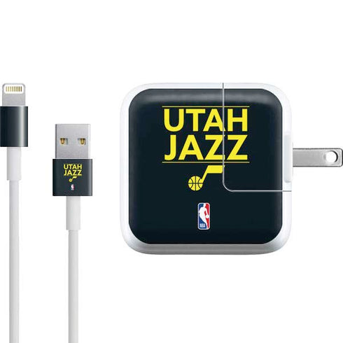 NBA Utah Jazz Standard - Black iPad Charger (10W USB) Skin
