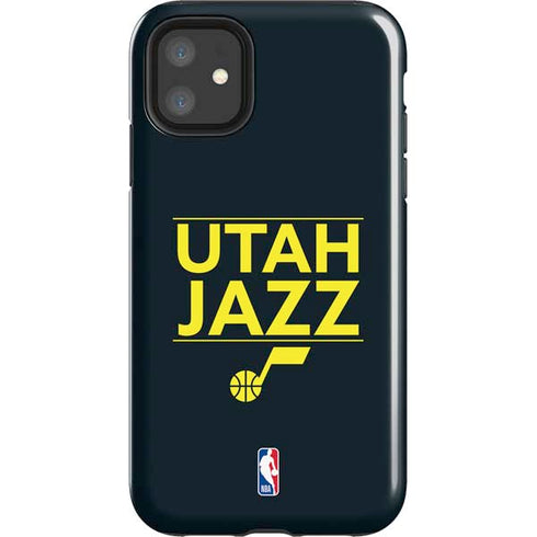 NBA Utah Jazz Standard - Black iPhone 11 Impact Case