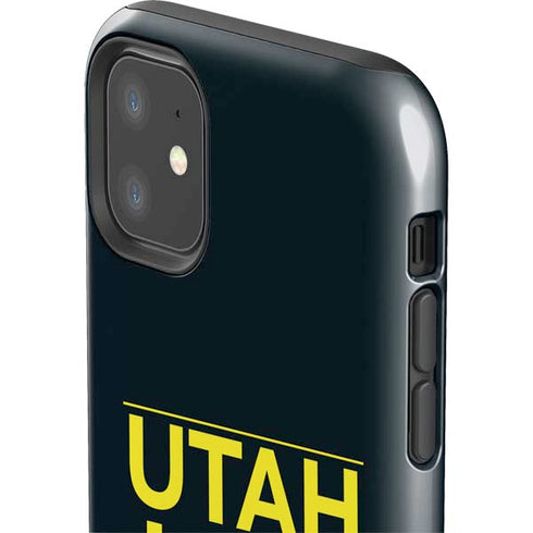 NBA Utah Jazz Standard - Black iPhone 11 Impact Case