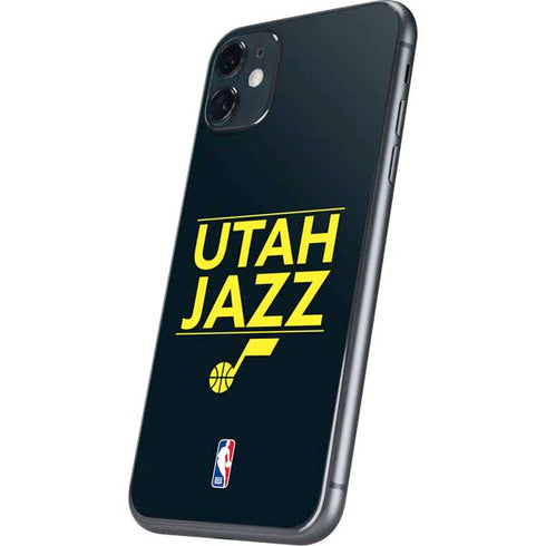 NBA Utah Jazz Standard - Black iPhone 11 Skin