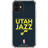 NBA Utah Jazz Standard - Black iPhone 12 Clear Case