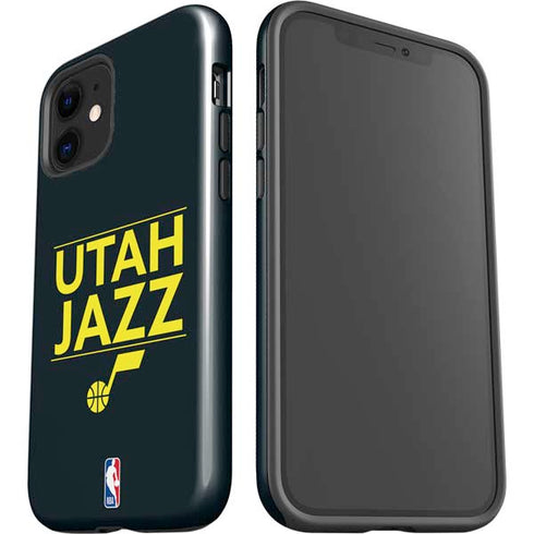 NBA Utah Jazz Standard - Black iPhone 12 Impact Case