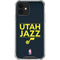 NBA Utah Jazz Standard - Black iPhone 12 Mini Clear Case