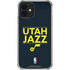 NBA Utah Jazz Standard - Black iPhone 12 Mini Clear Case
