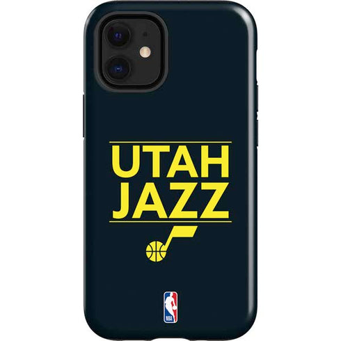 NBA Utah Jazz Standard - Black iPhone 12 Mini Impact Case