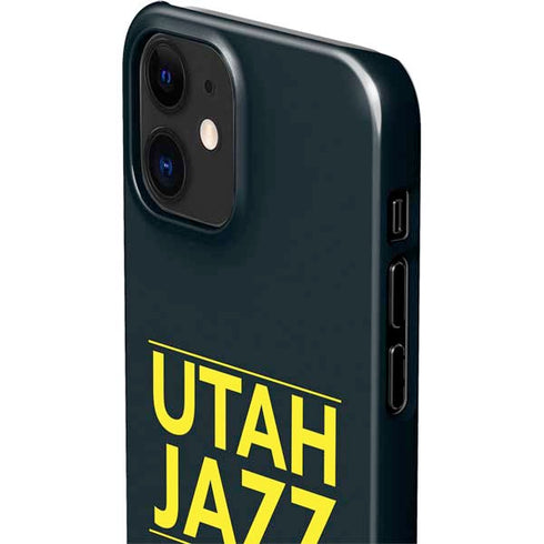 NBA Utah Jazz Standard - Black iPhone 12 Mini Lite Case