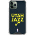 NBA Utah Jazz Standard - Black iPhone 12 Pro Clear Case