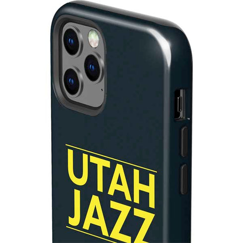 NBA Utah Jazz Standard - Black iPhone 12 Pro Impact Case
