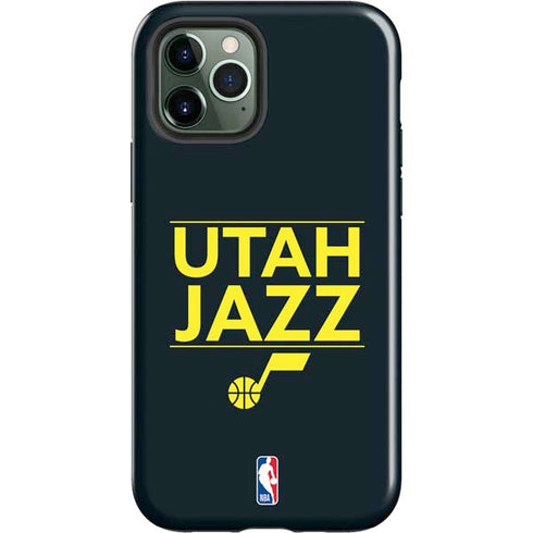 NBA Utah Jazz Standard - Black iPhone 12 Pro Impact Case