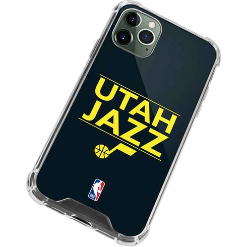 NBA Utah Jazz Standard - Black iPhone 12 Pro Max Clear Case