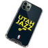 NBA Utah Jazz Standard - Black iPhone 12 Pro Max Clear Case
