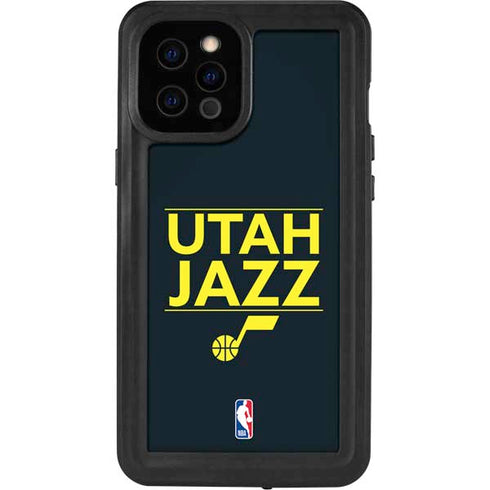 NBA Utah Jazz Standard - Black iPhone 12 Pro Max Waterproof Case
