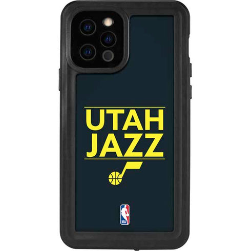 NBA Utah Jazz Standard - Black iPhone 12 Pro Waterproof Case
