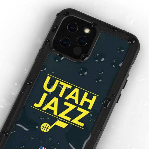 NBA Utah Jazz Standard - Black iPhone 12 Pro Waterproof Case