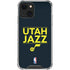 NBA Utah Jazz Standard - Black iPhone 13 Clear Case