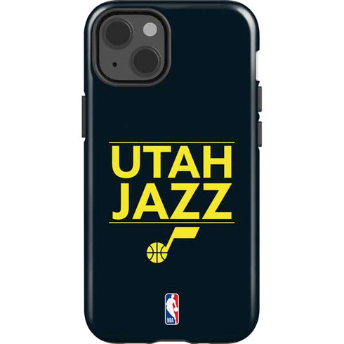 NBA Utah Jazz Standard - Black iPhone 13 Impact Case