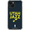 NBA Utah Jazz Standard - Black iPhone 13 Mini Clear Case
