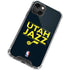 NBA Utah Jazz Standard - Black iPhone 13 Mini Clear Case