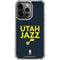 NBA Utah Jazz Standard - Black iPhone 13 Pro Clear Case