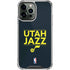 NBA Utah Jazz Standard - Black iPhone 13 Pro Max Clear Case
