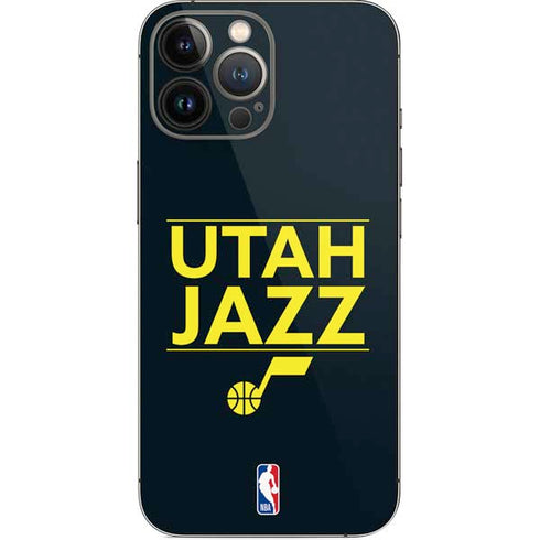 NBA Utah Jazz Standard - Black iPhone 13 Pro Max Skin
