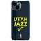 NBA Utah Jazz Standard - Black iPhone 14 Plus Clear Case