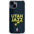 NBA Utah Jazz Standard - Black iPhone 14 Plus Clear Case
