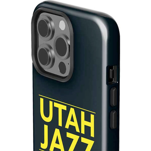 NBA Utah Jazz Standard - Black iPhone 14 Pro Impact Case